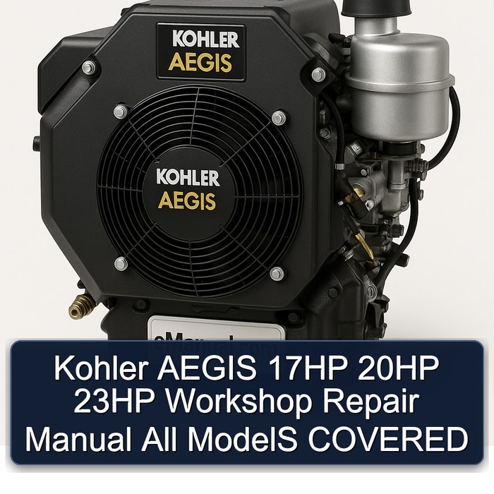 Manual de Reparación de Taller Kohler AEGIS 17HP, 20HP, 23HP - Todos los Modelos