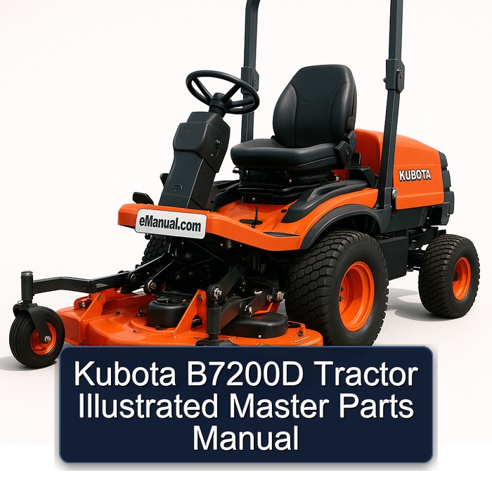 Kubota B7200D Tractor Illustrated Master Parts Manual 