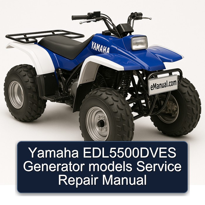 Yamaha EDL5500DVES Generator models Manual de servicio y reparación