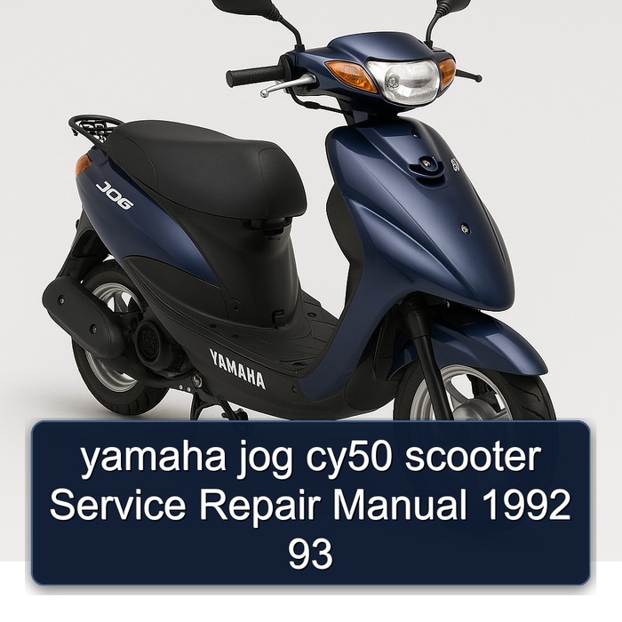 yamaha jog cy50 scooter Manual de servicio y reparación 1992 93