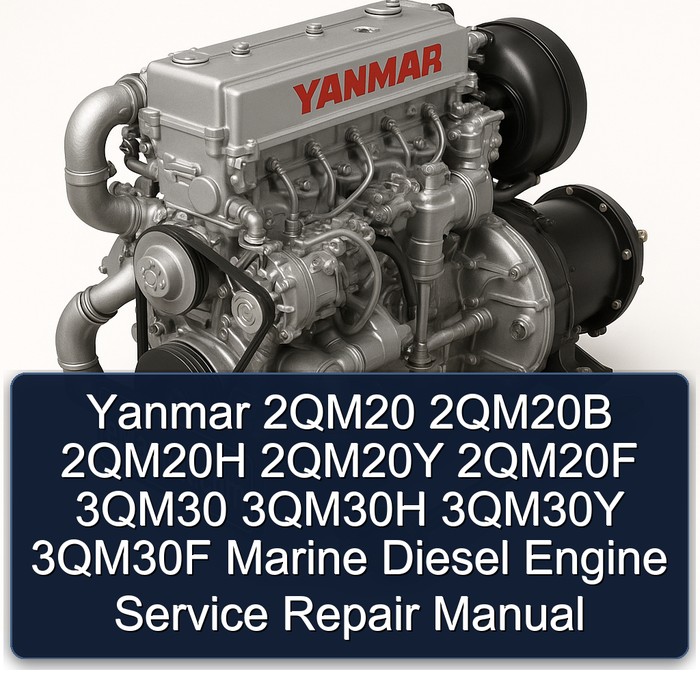 Yanmar 2QM20 2QM20B 2QM20H 2QM20Y 2QM20F 3QM30 3QM30H 3QM30Y 3QM30F Marine Diesel Engine Manual de servicio y reparación