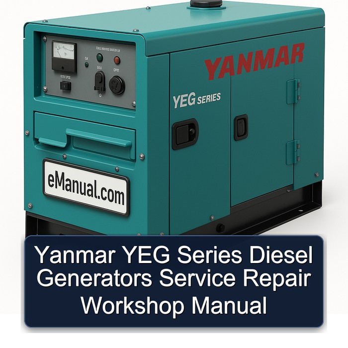 Yanmar YEG Series Diesel Generators Service Repair Workshop Manual