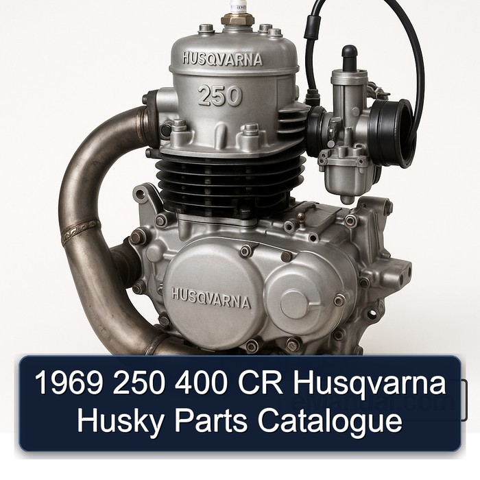 1969 250 400 CR Husqvarna Husky Parts Catalogue