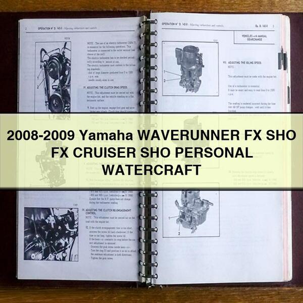2008-2009 Yamaha WAVERUNNER FX SHO FX CRUISER SHO PERSONAL WATERCRAFT