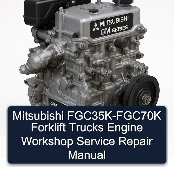 Manual de Servicio y Reparación para Montacargas Mitsubishi FGC (Motores)