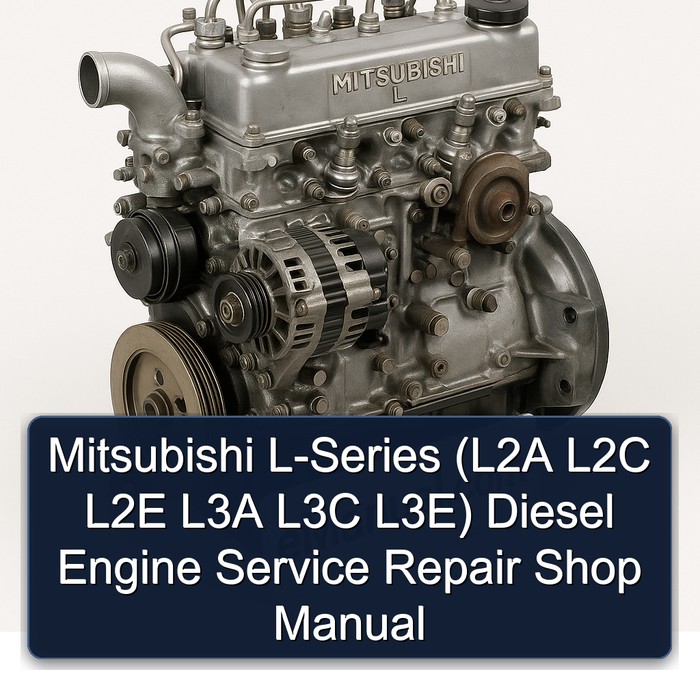 Mitsubishi L-Series (L2A L2C L2E L3A L3C L3E) Diesel Engine Service Repair Shop Manual