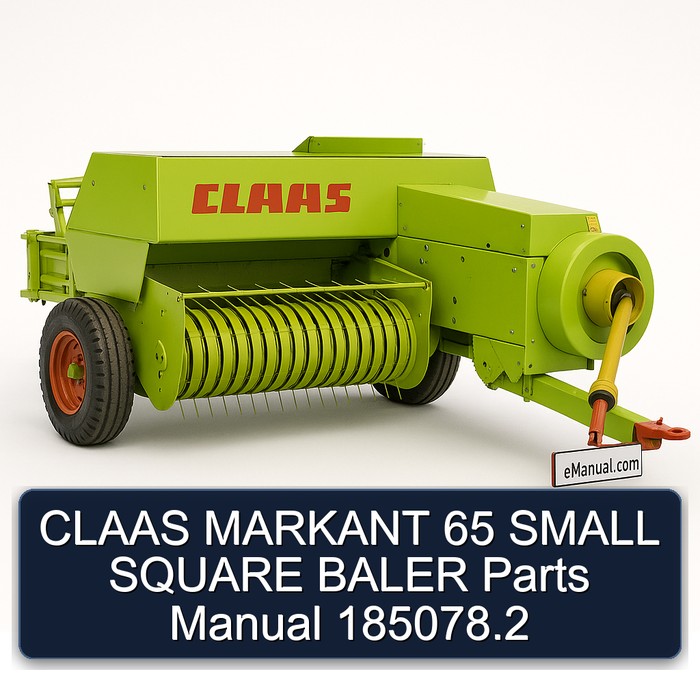 Manual de Partes CLAAS MARKANT 65 Empacadora de Paja Cuadrada Pequeña 185078.2