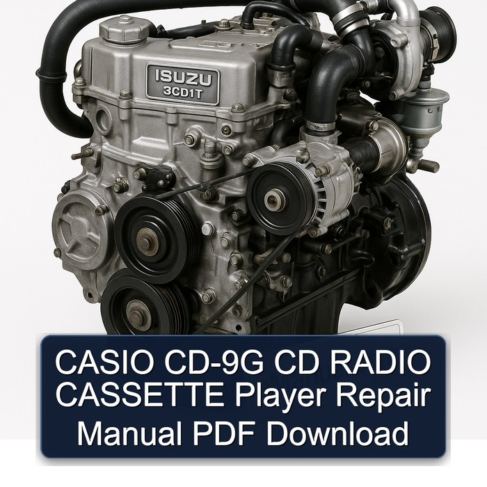 CASIO CD-9G CD RADIO CASSETTE Player Repair Manual PDF Download