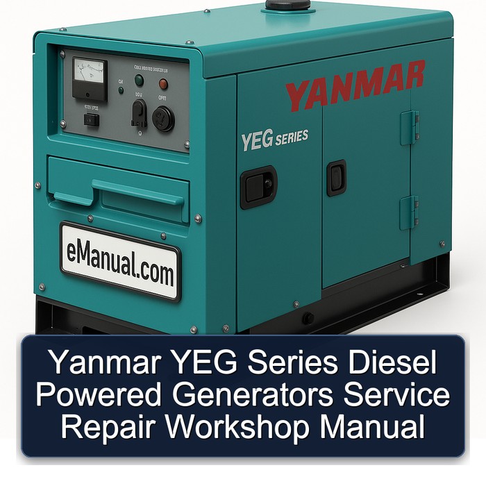 Yanmar YEG Series Diesel Powered Generators Service Repair Workshop Manual