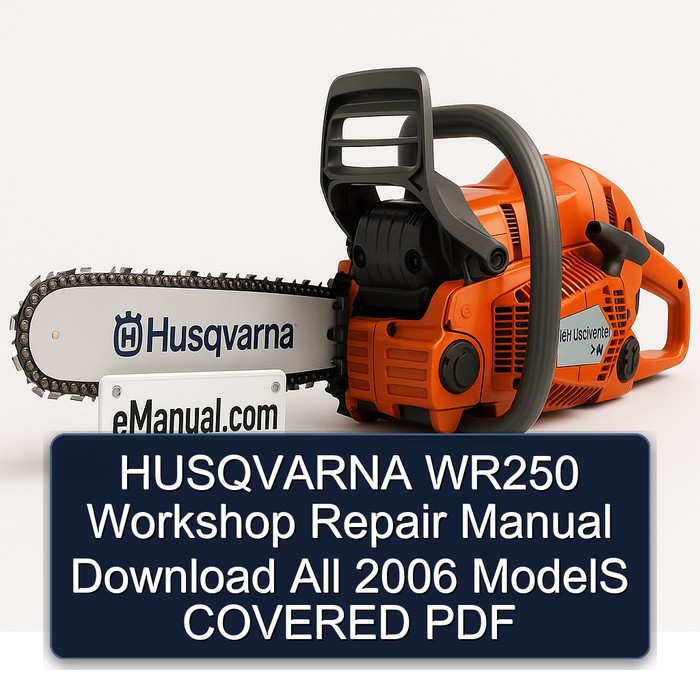 HUSQVARNA WR250 Workshop Repair Manual Download All 2006 ModelS COVERED PDF