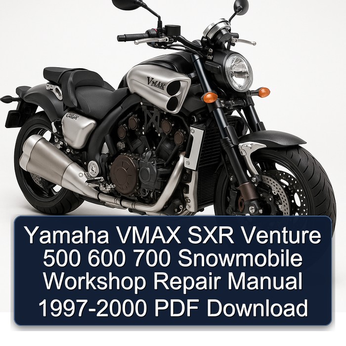Yamaha VMAX SXR Venture 500 600 700 Snowmobile Workshop Repair Manual 1997-2000 PDF Download