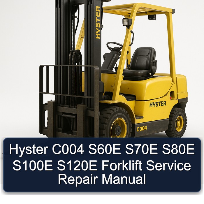 Manual de Servicio y Reparación de Montacargas Hyster C004 S60E S70E S80E S100E S120E