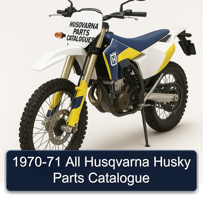 1970-71 All Husqvarna Husky Parts Catalogue