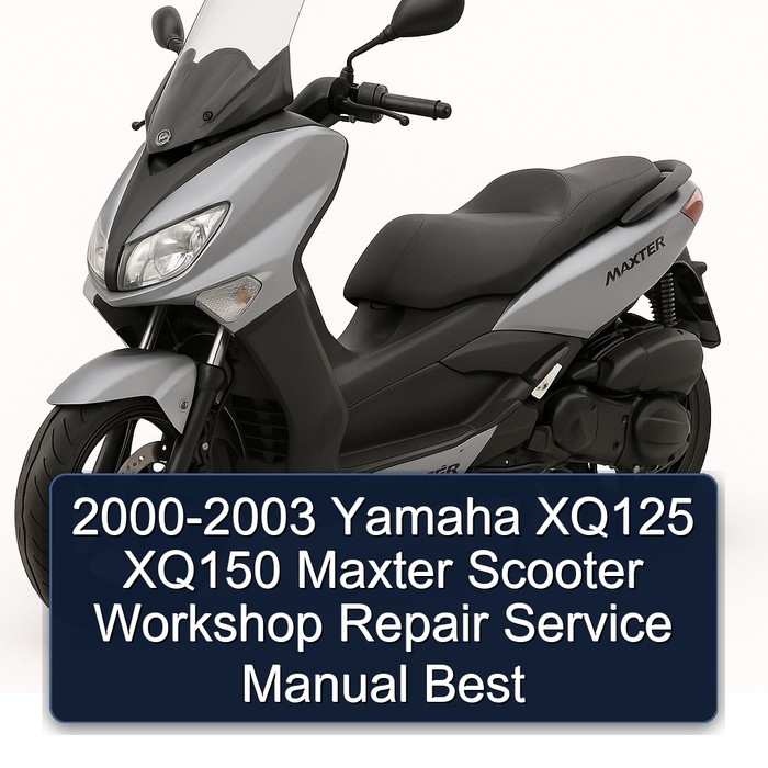2000-2003 Yamaha XQ125 XQ150 Maxter Scooter Workshop Repair Service Manual Best