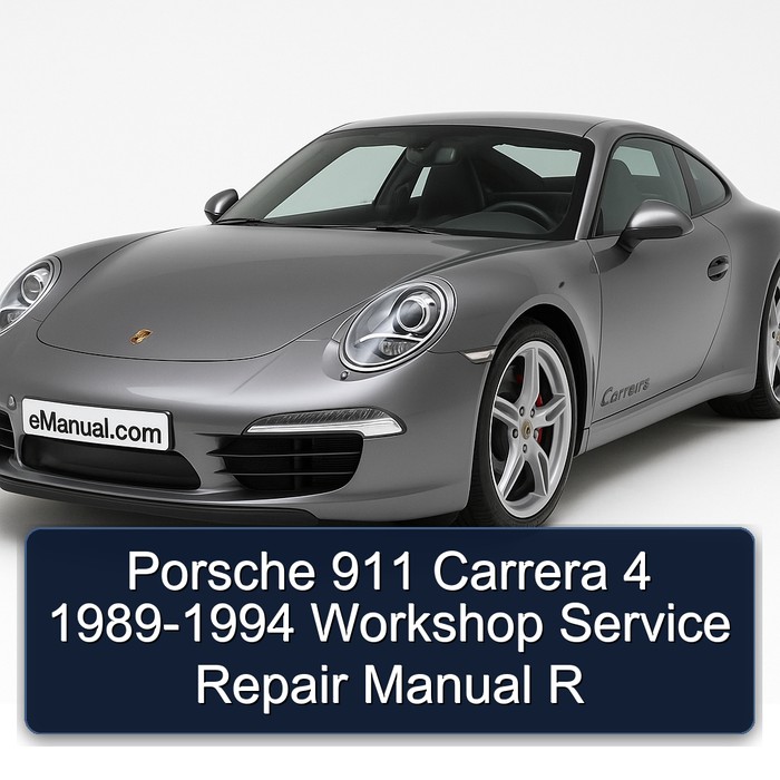 Porsche 911 Carrera 4 1989-1994 Workshop Manual de servicio y reparación R