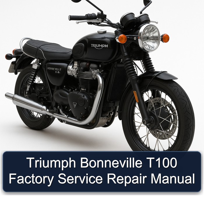 Triumph Bonneville T100 Factory Manual de servicio y reparación