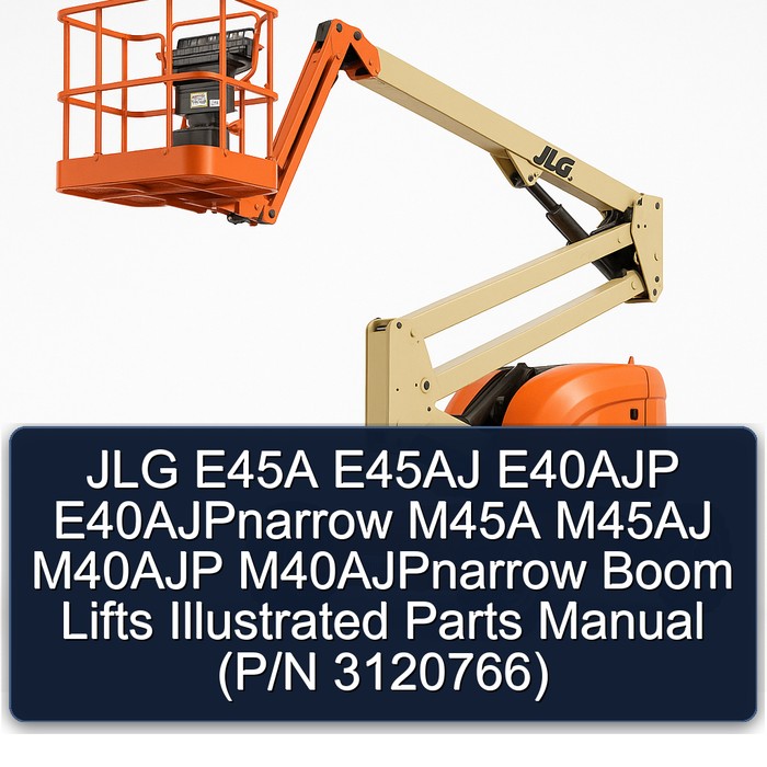 JLG E45A E45AJ E40AJP E40AJPnarrow M45A M45AJ M40AJP M40AJPnarrow Boom Lifts Illustrated Parts Manual (P/N 3120766) 