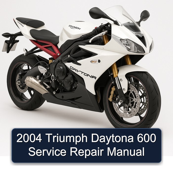 2004 Triumph Daytona 600 Manual de servicio y reparación