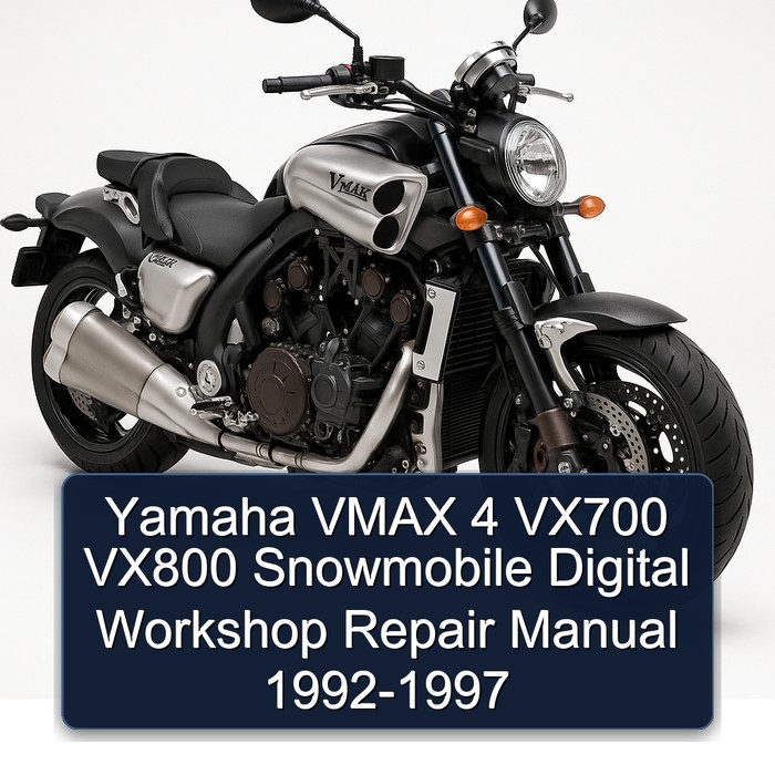 Yamaha VMAX 4 VX700 VX800 Snowmobile Digital Workshop Repair Manual 1992-1997