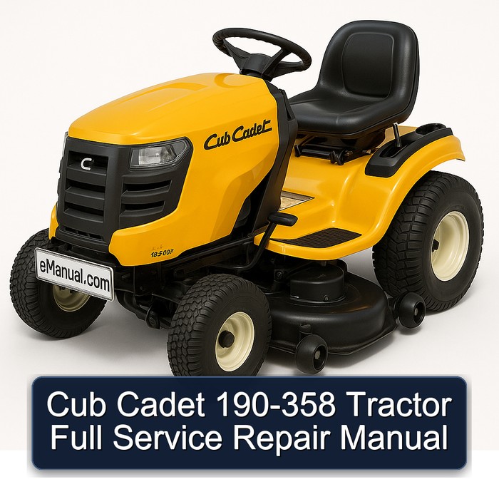 Cub Cadet 190-358 Tractor Workshop Service Repair Manual PDF Download