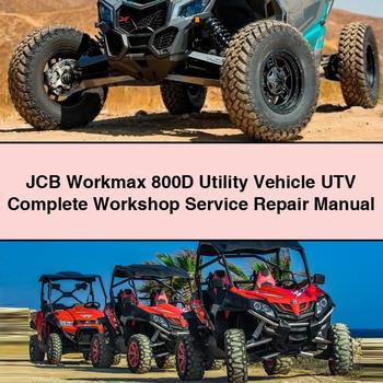 JCB Workmax 800D Utility Vehicle UTV Manual completo de servicio y reparación del taller