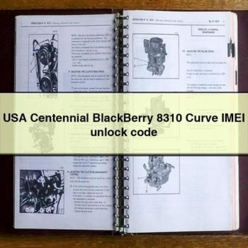 USA Centennial Blackberry 8310 Curve Imei Unlock Code PDF Download