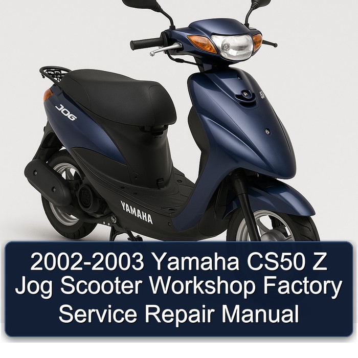2002-2003 Yamaha CS50 Z Jog Scooter Workshop Factory Manual de servicio y reparación