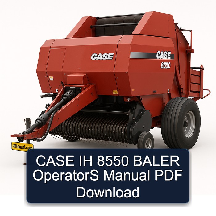 CASE IH 8550 BALER OperatorS Manual PDF Download