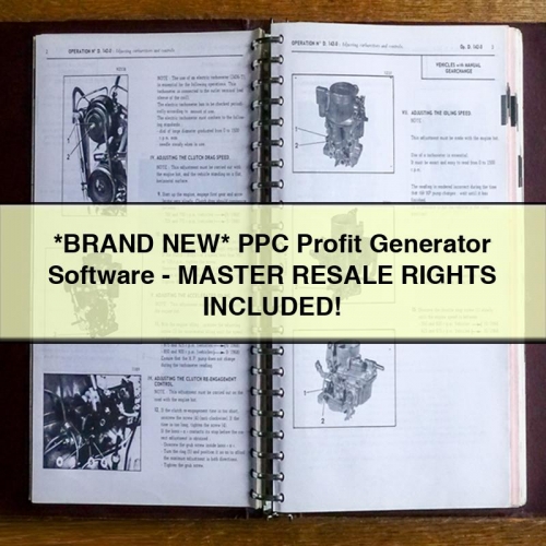 *brand New* Ppc Profit Generator Software - Master Resale Rights Included PDF Download