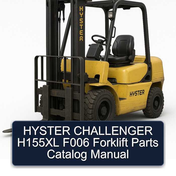 HYSTER CHALLENGER H155XL F006 Forklift Parts Catalog Manual