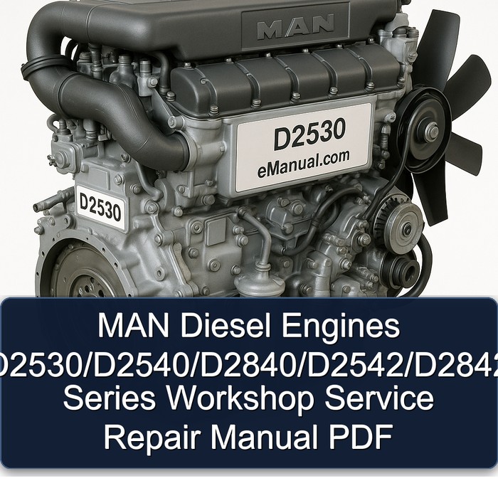 MAN Diesel Engines D2530/D2540/D2840/D2542/D2842 Series Workshop Service Repair Manual PDF
