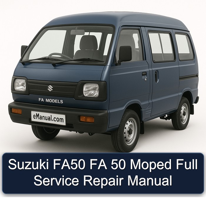 Suzuki FA50 FA 50 Moped Full Manual de servicio y reparación