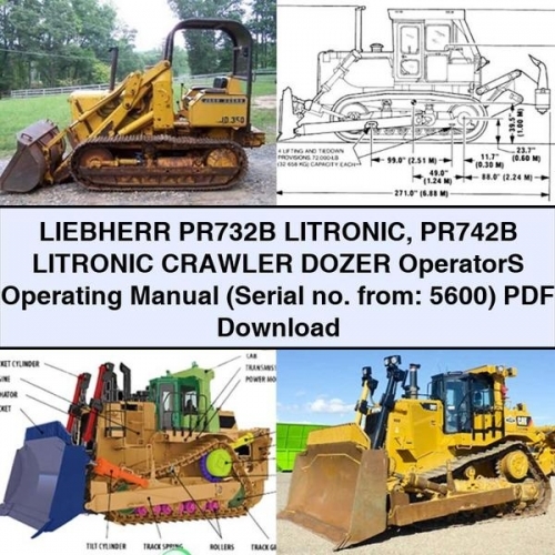 Manual del Operador LIEBHERR PR732B/PR742B LITRONIC (Serie 5600 en adelante) - PDF