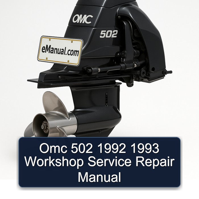 Omc 502 1992 1993 Workshop Service Repair Manual