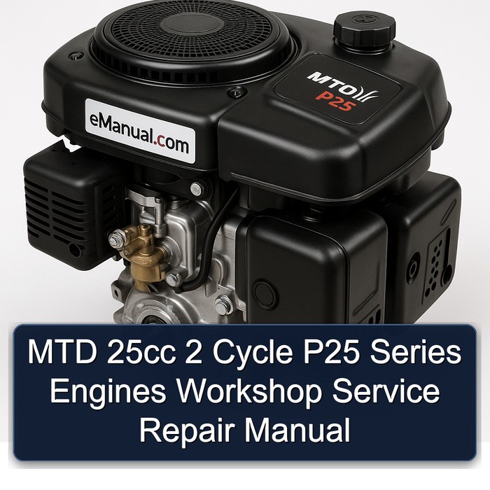 MTD P25 Serie 2-Takt Motoren Werkstatt-Reparaturhandbuch