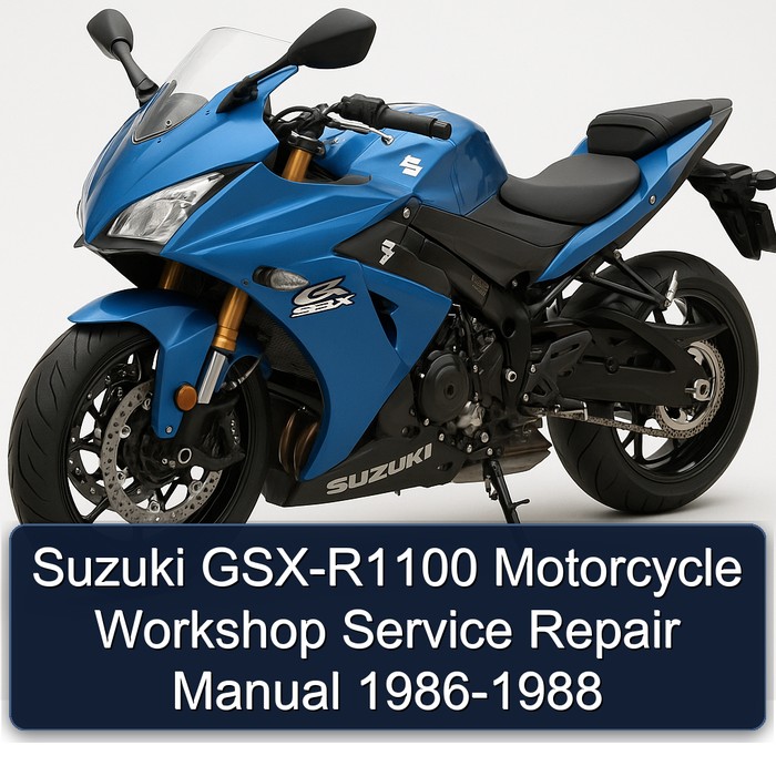 Suzuki GSX-R1100 Motorcycle Workshop Service Repair Manual 1986-1988