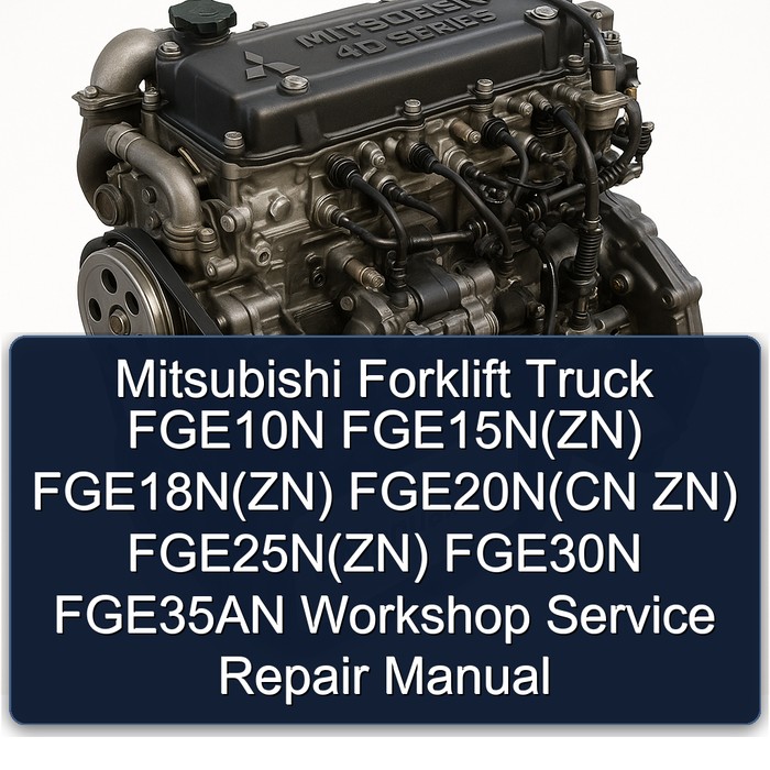 Mitsubishi Gabelstapler FGE10N - FGE35AN Werkstatt-Service-Reparaturhandbuch