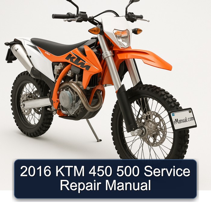 2016 KTM 450 500 Service Repair Manual