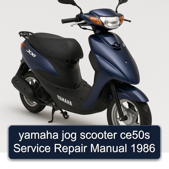 yamaha jog scooter ce50s Manual de servicio y reparación 1986