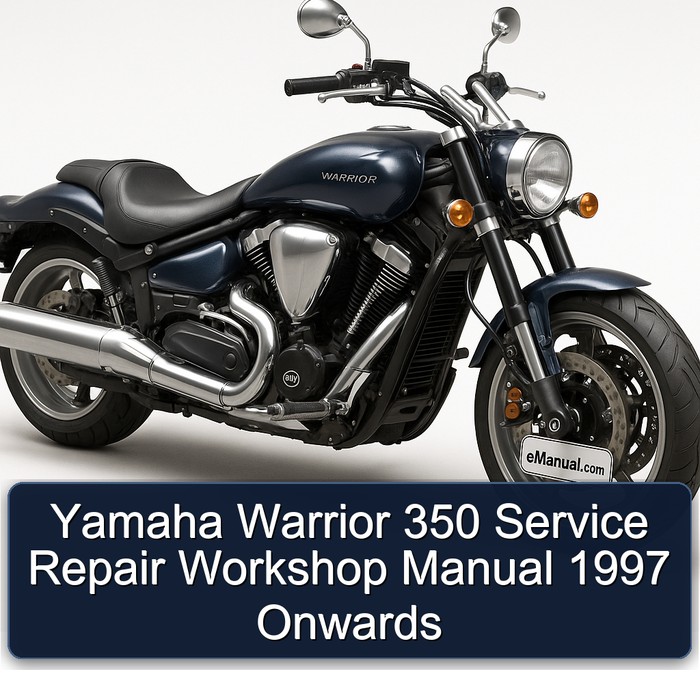Yamaha Warrior 350 Service Repair Workshop Manual 1997 Onwards 