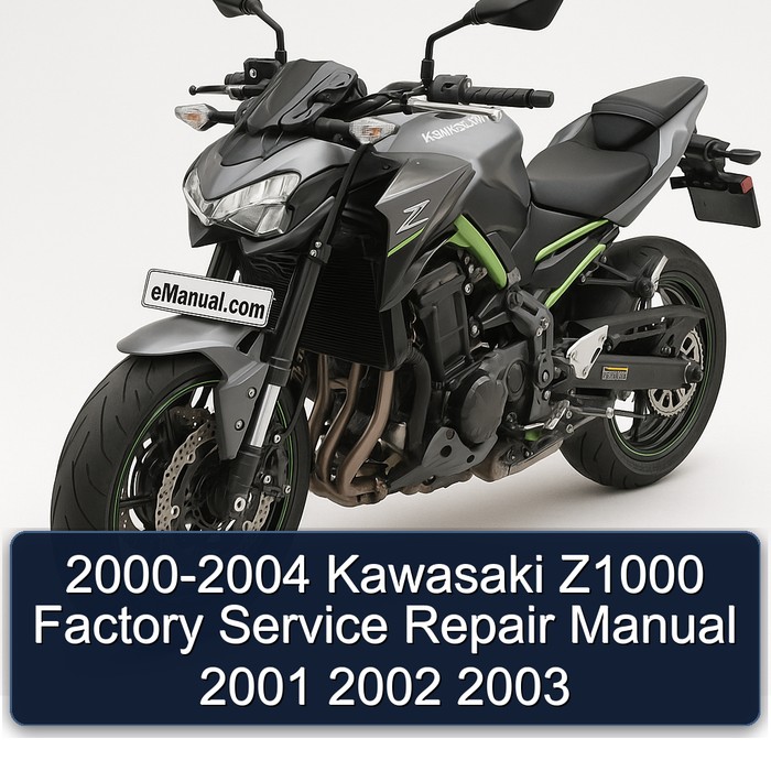 2000-2004 Kawasaki Z1000 Factory Service Repair Manual 2001 2002 2003