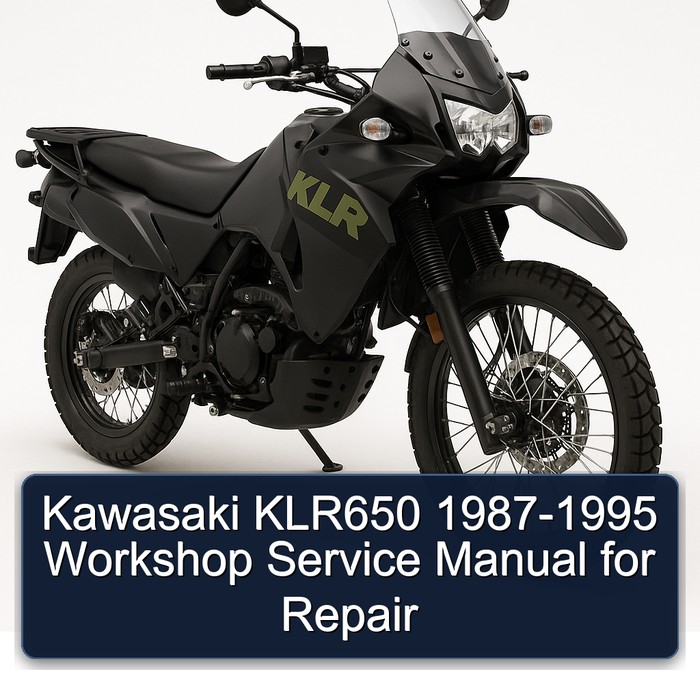 Kawasaki KLR650 1987-1995 Workshop Service Manual for Repair