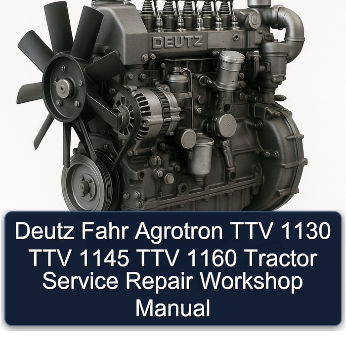 Deutz Fahr Agrotron TTV 1130 TTV 1145 TTV 1160 Tractor Service Repair Workshop Manual