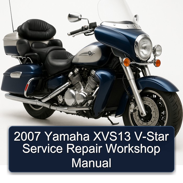 Yamaha XVS13 V-Star Workshop Service Repair Manual PDF Download