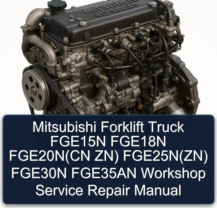 Mitsubishi Gabelstapler FGE15N - FGE35AN Werkstatt- und Reparaturhandbuch
