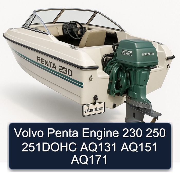 Volvo Penta Engine 230 250 251DOHC AQ131 AQ151 AQ171