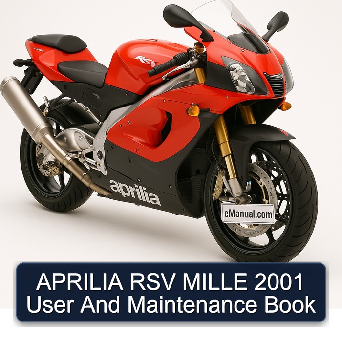 APRILIA RSV MILLE 2001 User And Maintenance Book