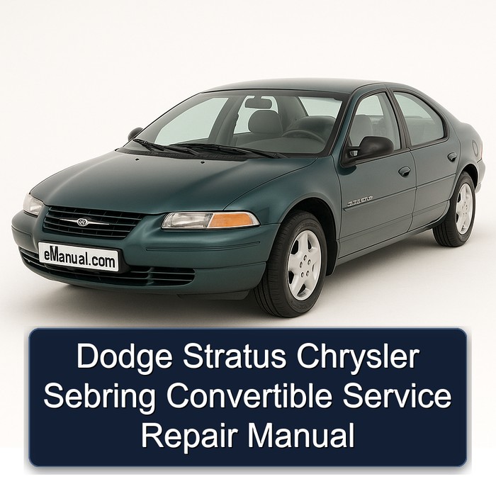 Dodge Stratus Chrysler Sebring Convertible Manual de servicio y reparación