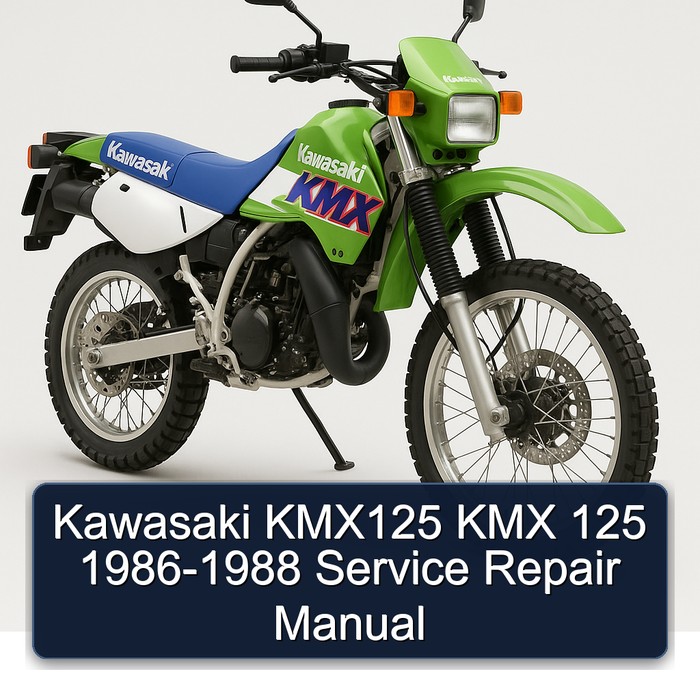 Kawasaki KMX125 KMX 125 1986-1988 Manual de servicio y reparación