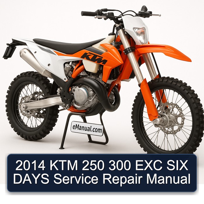 2014 KTM 250 300 EXC SIX DAYS Manual de servicio y reparación